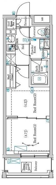 ラフィスタ方南町の間取り画像