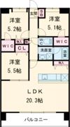 LIBTH原水の間取り画像