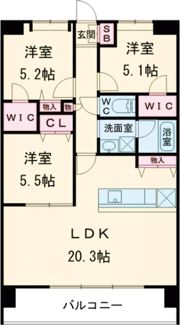 LIBTH原水の間取り画像