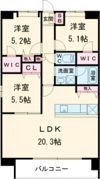 LIBTH原水の間取り画像