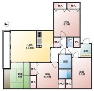 モンセーヌ堀川の間取り画像