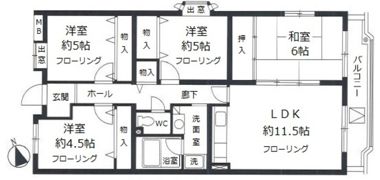 ブランニュー別所1号棟の間取り画像