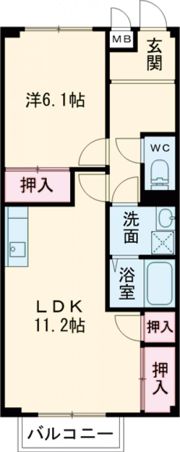 クレストビレッジⅢの間取り画像