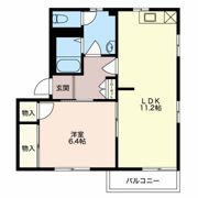 フレグランスたけくら Fの間取り画像