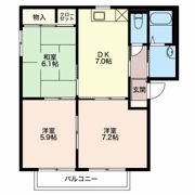 バリュージュヤマト Aの間取り画像