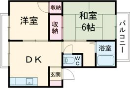 メロディーハイツ高槻Ⅰの間取り画像