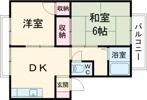 メロディーハイツ高槻Ⅰの間取り画像