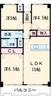 グランドパレス学園前の間取り画像