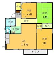 セジュール末武の間取り画像