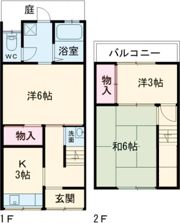 山ノ内池尻町貸家2号の間取り画像
