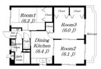 西村マンションIIの間取り画像