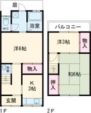 山ノ内池尻町貸家1号の間取り画像