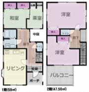 小田原市飯泉戸建の間取り画像