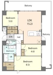 S-RESIDENCE百道aureateの間取り画像
