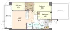 S-RESIDENCE百道aureateの間取り画像