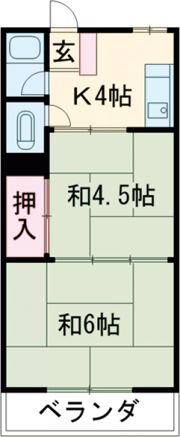 マンション千代の間取り画像