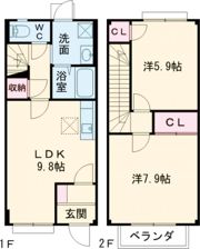 クレストビレッジⅡの間取り画像