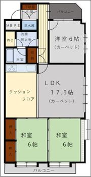 ライオンズマンション金剛院 12階の間取り画像