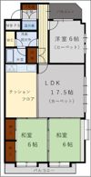 ライオンズマンション金剛院 12階の間取り画像