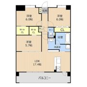 LIBTH平成駅前（免震構造）の間取り画像