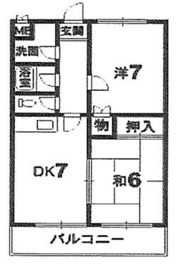 古山ハイツパートⅠの間取り画像