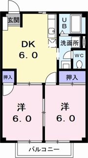 リバージュハイツの間取り画像