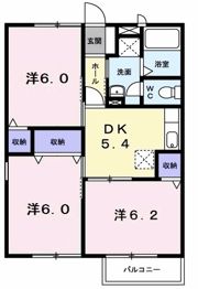 コーポさつきⅢの間取り画像