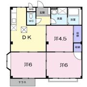 フローリッシュ奥野（Ⅱ）の間取り画像