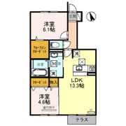 セジュール ウワトの間取り画像
