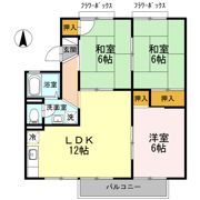 サンライズ原田 A棟の間取り画像