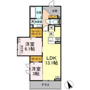 D's LIEN (ディ-ズリアン) Fの間取り画像
