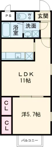 アムール ゆうの間取り画像
