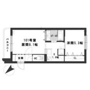グランメール本郷通6Aの間取り画像