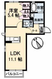 グラヴィ秋Ⅱの間取り画像