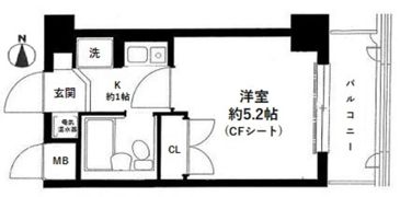 ストーク新丸子弐番館の間取り画像