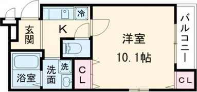 フジパレス御崎公園Ⅲ番館の間取り画像