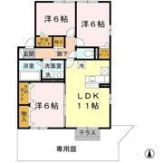 ロイヤル倉治 D棟の間取り画像