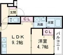 フジパレス御崎公園Ⅱ番館の間取り画像