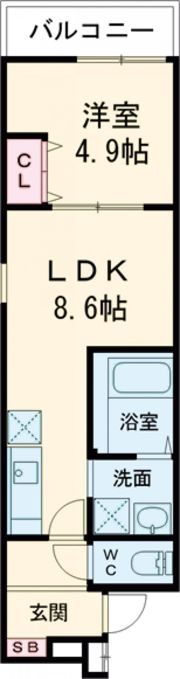 フジパレス御崎公園Ⅱ番館の間取り画像
