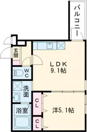 フジパレス御崎公園Ⅰ番館の間取り画像