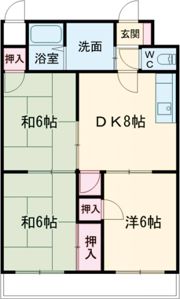 アベニュー黒崎の間取り画像
