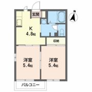ディアス八桜 Bの間取り画像