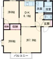 デュープレックス小池原 C棟の間取り画像