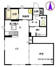 クレセオ ブレス Ⅱ番館の間取り画像