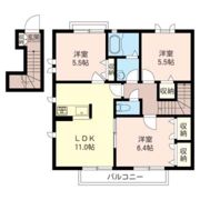 ラフィーネ緑園 Cの間取り画像