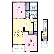 リヴェール竜王の間取り画像