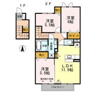 ブランシェの間取り画像