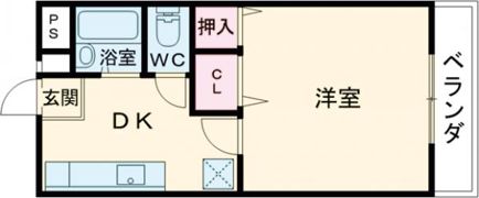 阿部ハイツNo．1の間取り画像