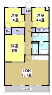 クラウンハイツの間取り画像