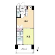 レジディア薬院大通の間取り画像